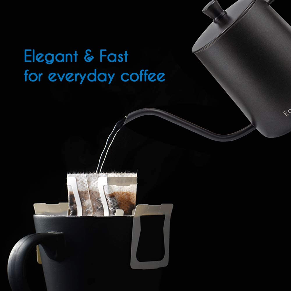 French Press and Gooseneck Pour Over Coffee Kettle 12 oz Stainless Steel V5579