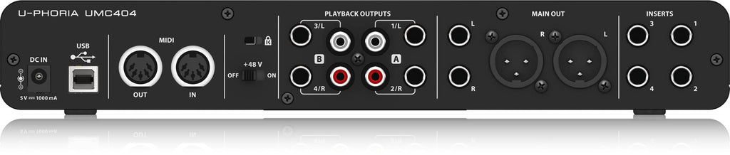 4x4 USB Audio/MIDI Interface with Mic Preamplifiers I945031
