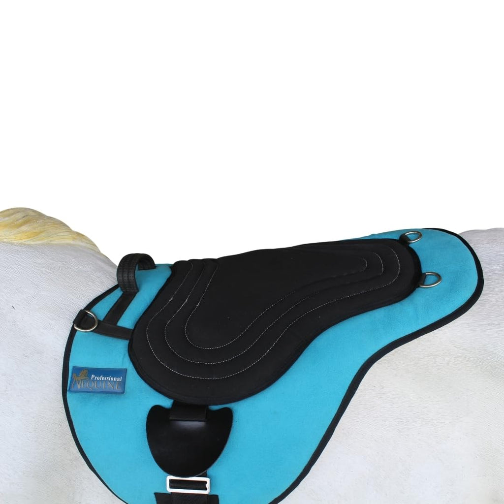Turquoise Fleece Padded Bareback Pad with Cinch I275