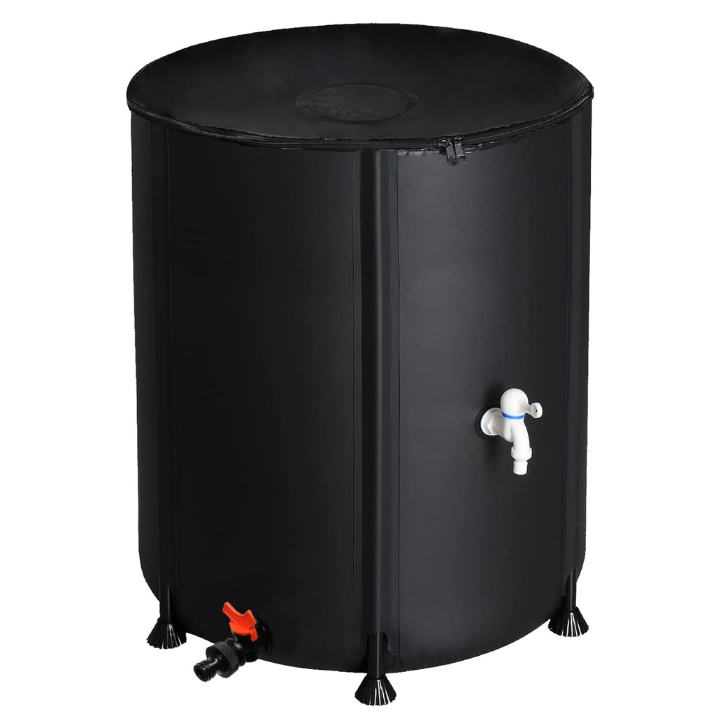 Collapsible 50 Gallon Rain Barrel with Spigot R420