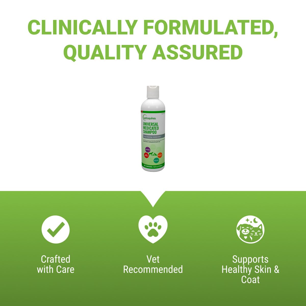 Medicated Sulfur Shampoo for Pets, 16 oz H669379