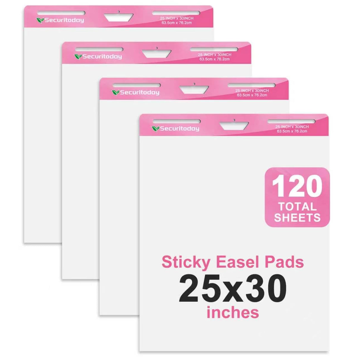 Sticky Easel Pad 25 x 30 Inch Flip Chart Paper 30 Sheets 4 Pads M600253
