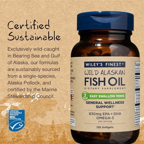 Wild Alaskan Easy Swallow Minis 120 Count M3928