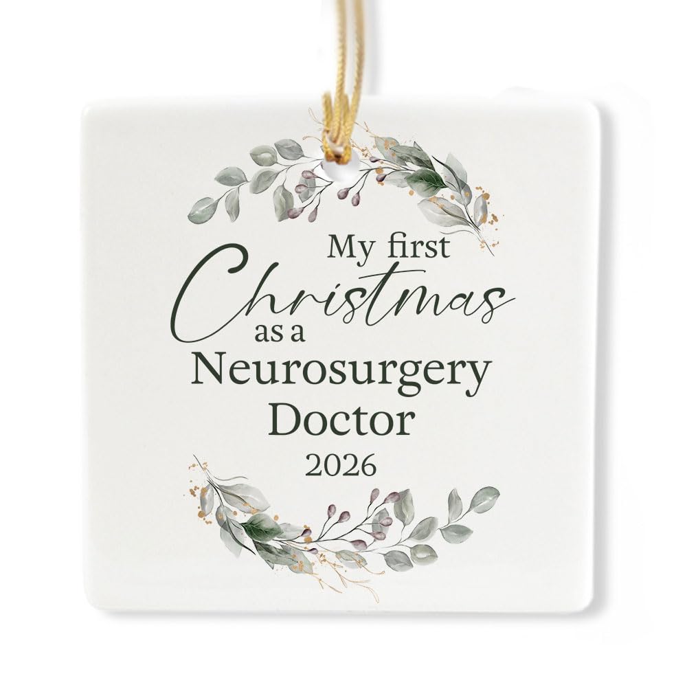 Ceramic 3-inch Square-Shaped Ornament S6480