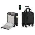 Black 16-inch Underseat Carry On Luggage with Wheels E327