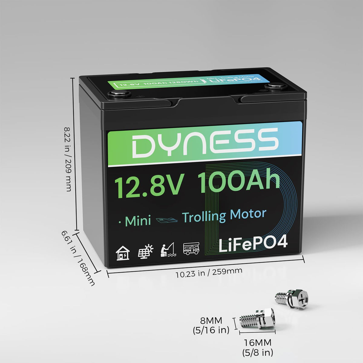 12V 100Ah Mini LiFePO4 Lithium Battery V293