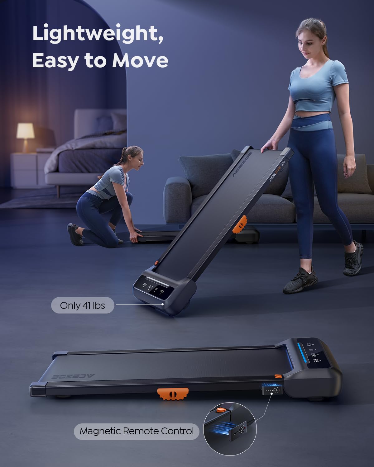 Walking Pad Treadmill with 10% Incline Y705443