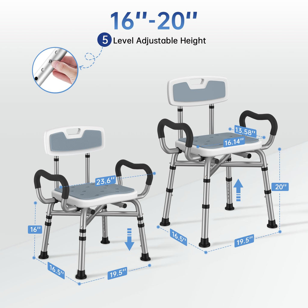 Shower Chair with Arms and Back F463266