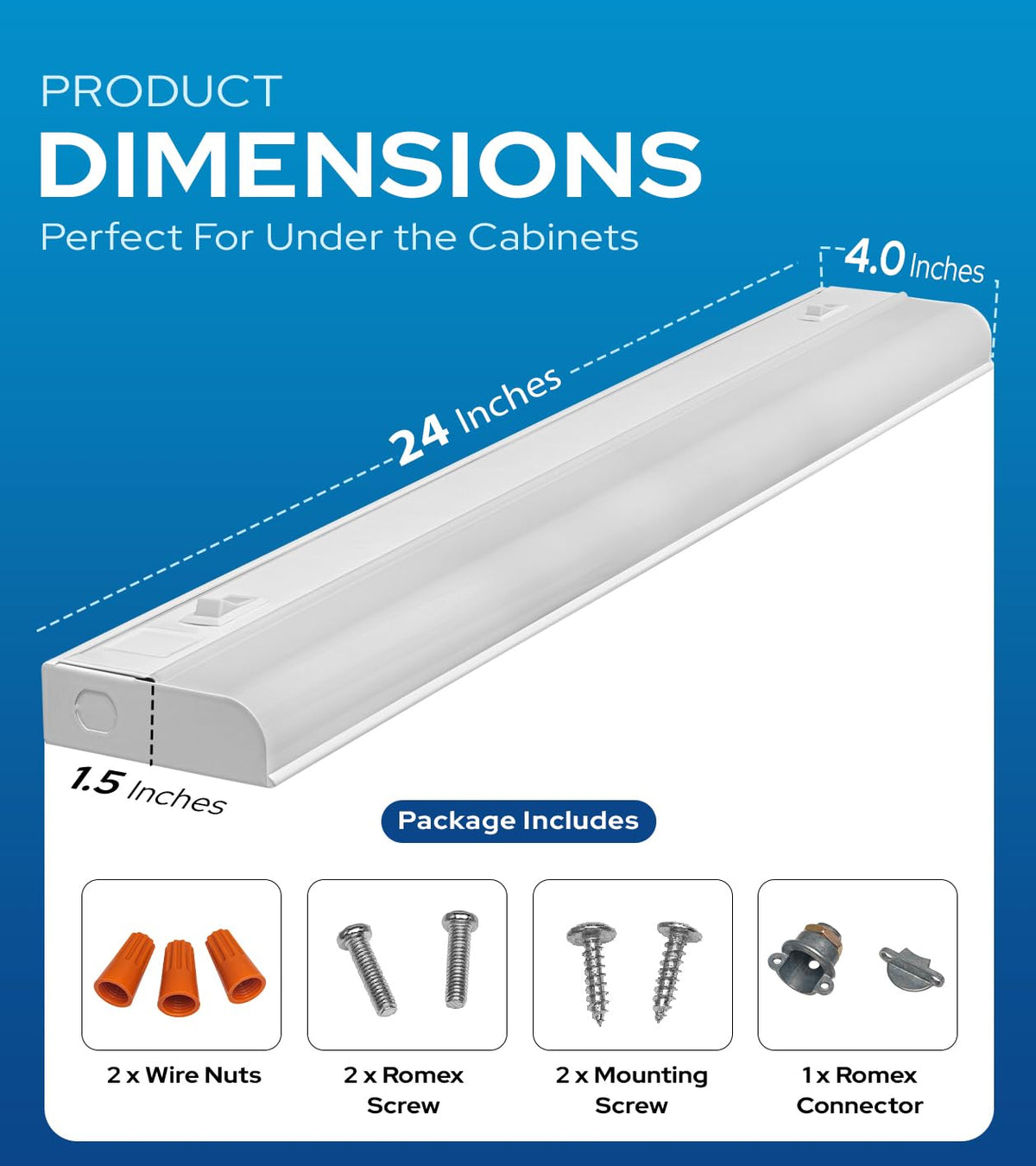 24" Hardwired Under Cabinet Lighting H479