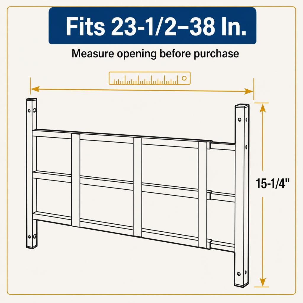 Black Carbon Steel 3-Bar Window Grill J7256
