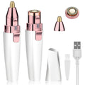 Facial Hair Remover 2-in-1 Rechargeable Epilator White F3838
