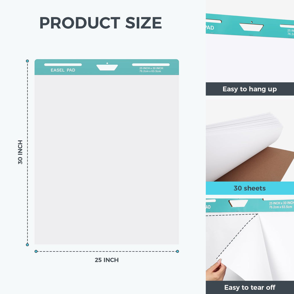 25x30 Inch Sticky Easel Pad, 300 Sheets I41607