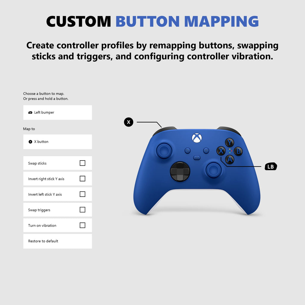 Xbox Wireless Controller Shock Blue D693
