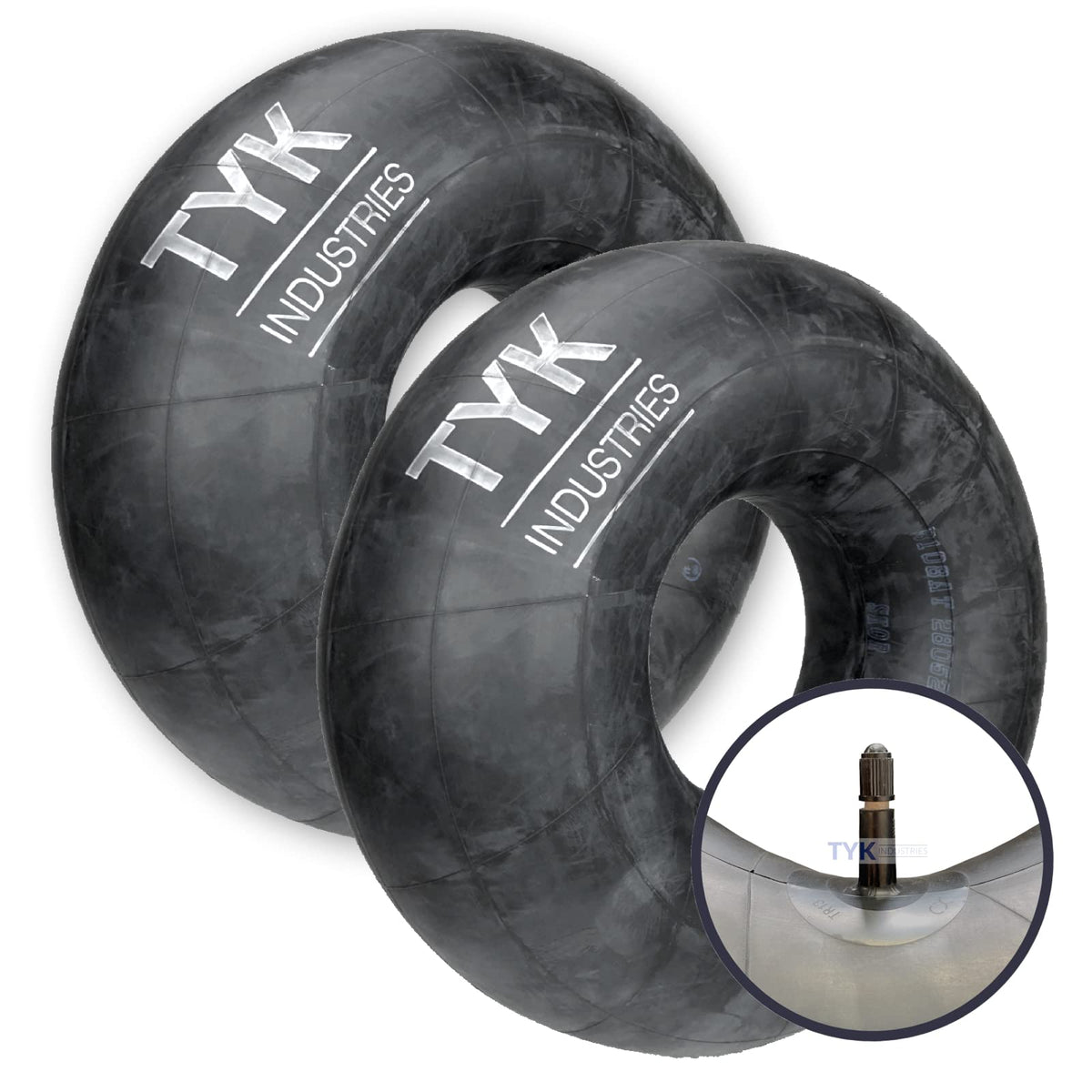 2-Pack Heavy Duty 15 Inch Tire Inner Tube with TR13 Valve Stem T7580
