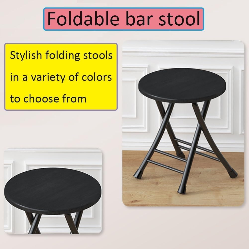18 Inch Foldable Stool, 220lbs Capacity, Blue O127624