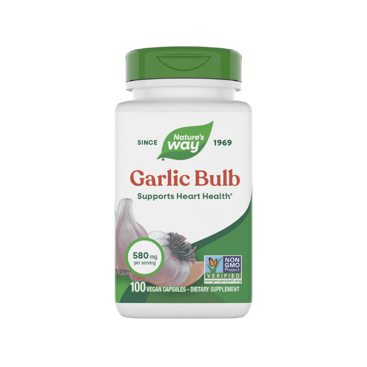Garlic Bulb Capsules 580mg 100 ct W1037