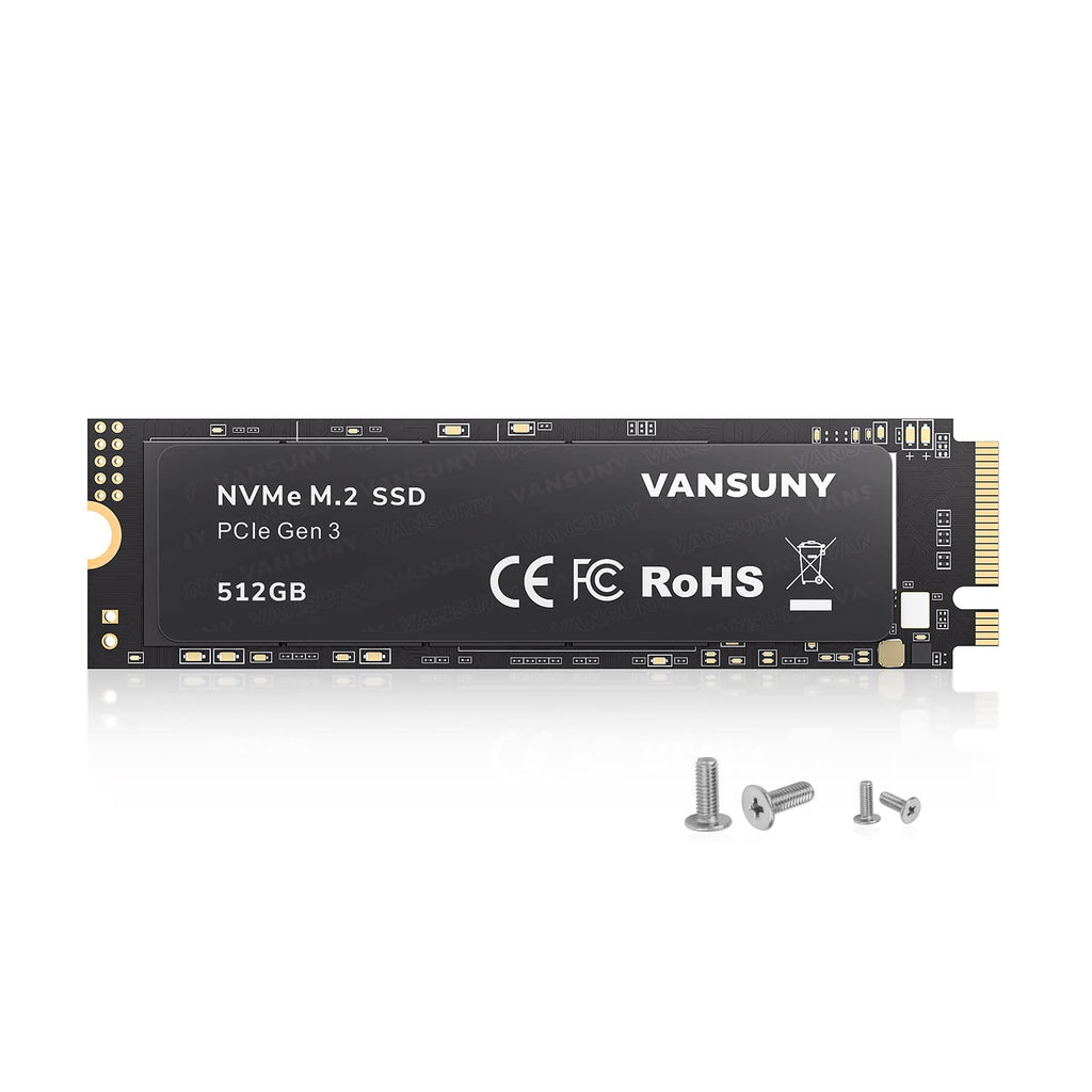 512GB NVMe M.2 Internal Solid State Drive PCIe 3.0 TLC 3D NAND 2280 E926365