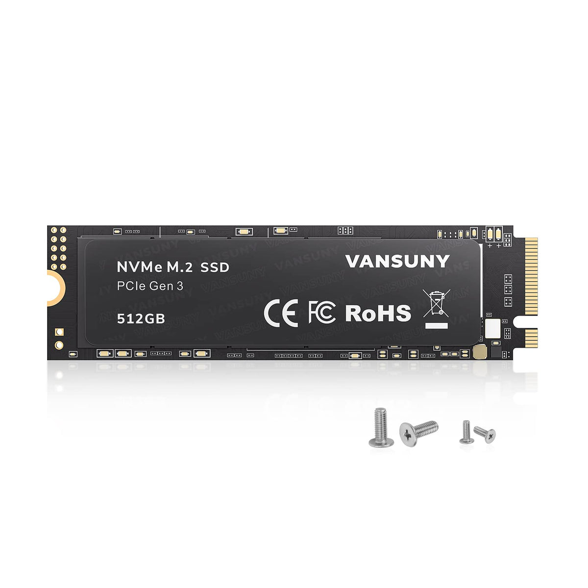 512GB NVMe M.2 Internal Solid State Drive PCIe 3.0 TLC 3D NAND 2280 E926365