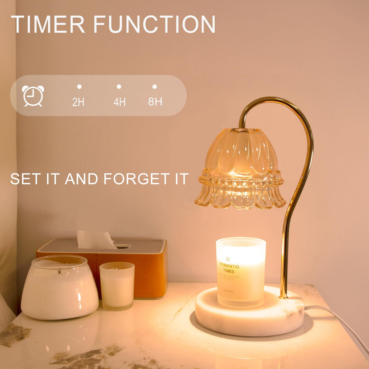 Candle Warmer Lamp with Timer & Dimmer Z636047
