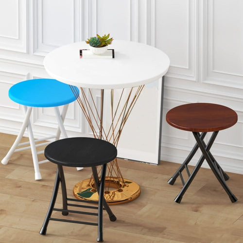 18 Inch Foldable Stool, 220lbs Capacity, Blue O127624
