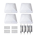 4 Pack 14 x 14 White RV Roof Vent Cover R377
