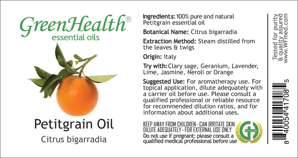 Petitgrain 8 fl oz Glass Bottle Pure Essential Oil H320610