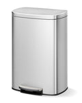 Step-on Stainless Steel Kitchen Trash Can 13 Gal O720