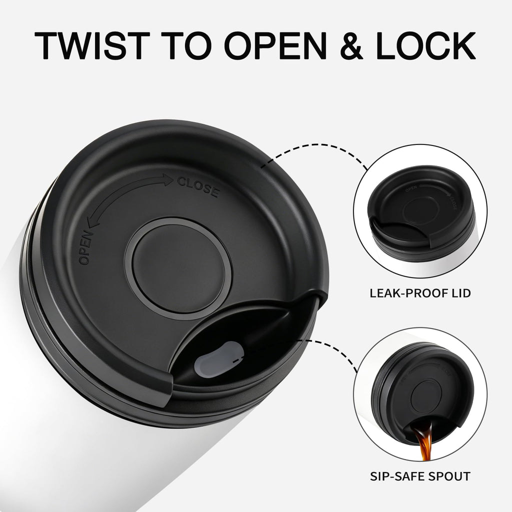 16 oz Insulated Stainless Steel Travel Coffee Mug A531750