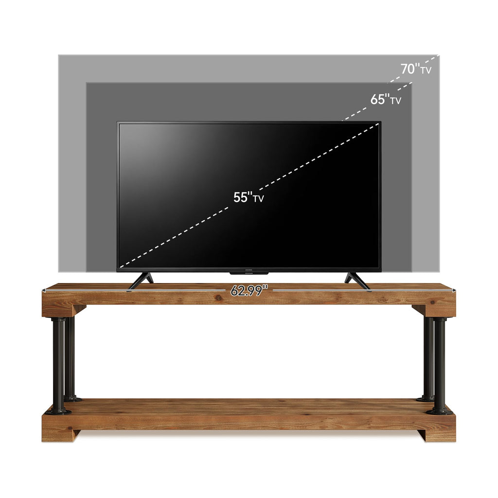 Solid Wood TV Stand for 75-Inch TV O6889