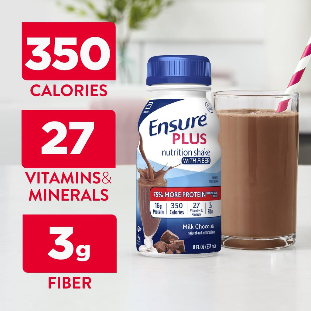 Milk Chocolate Nutrition Shake With Fiber, 24 Pack Q56640
