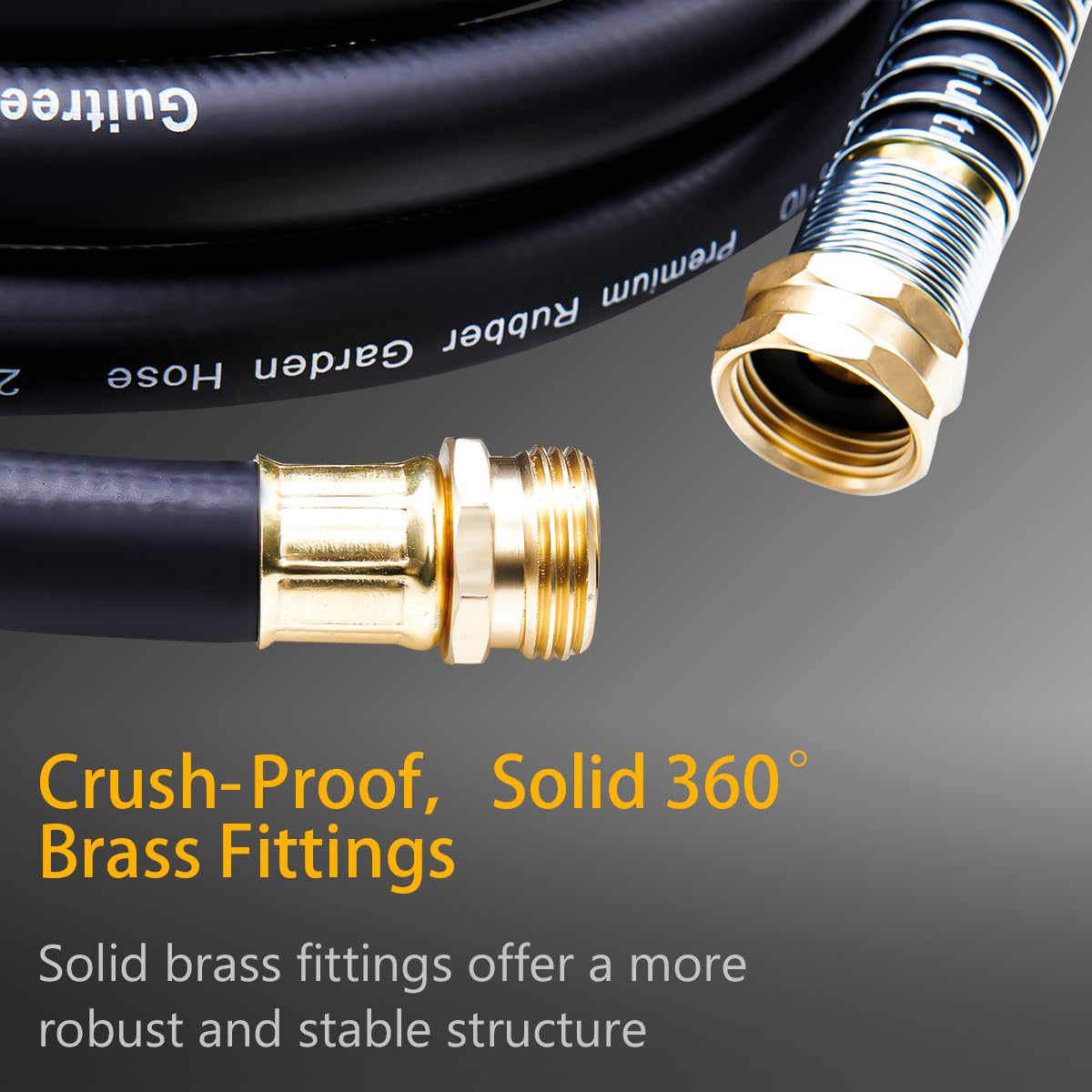 100FT Heavy Duty Rubber Garden Hose A2120