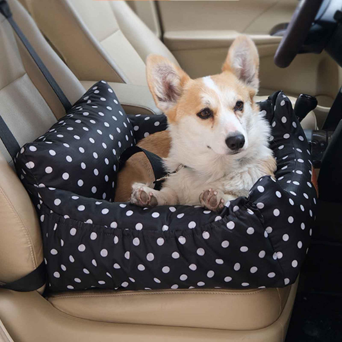 2-in-1 Waterproof Pet Car Seat & Car Bed O971455