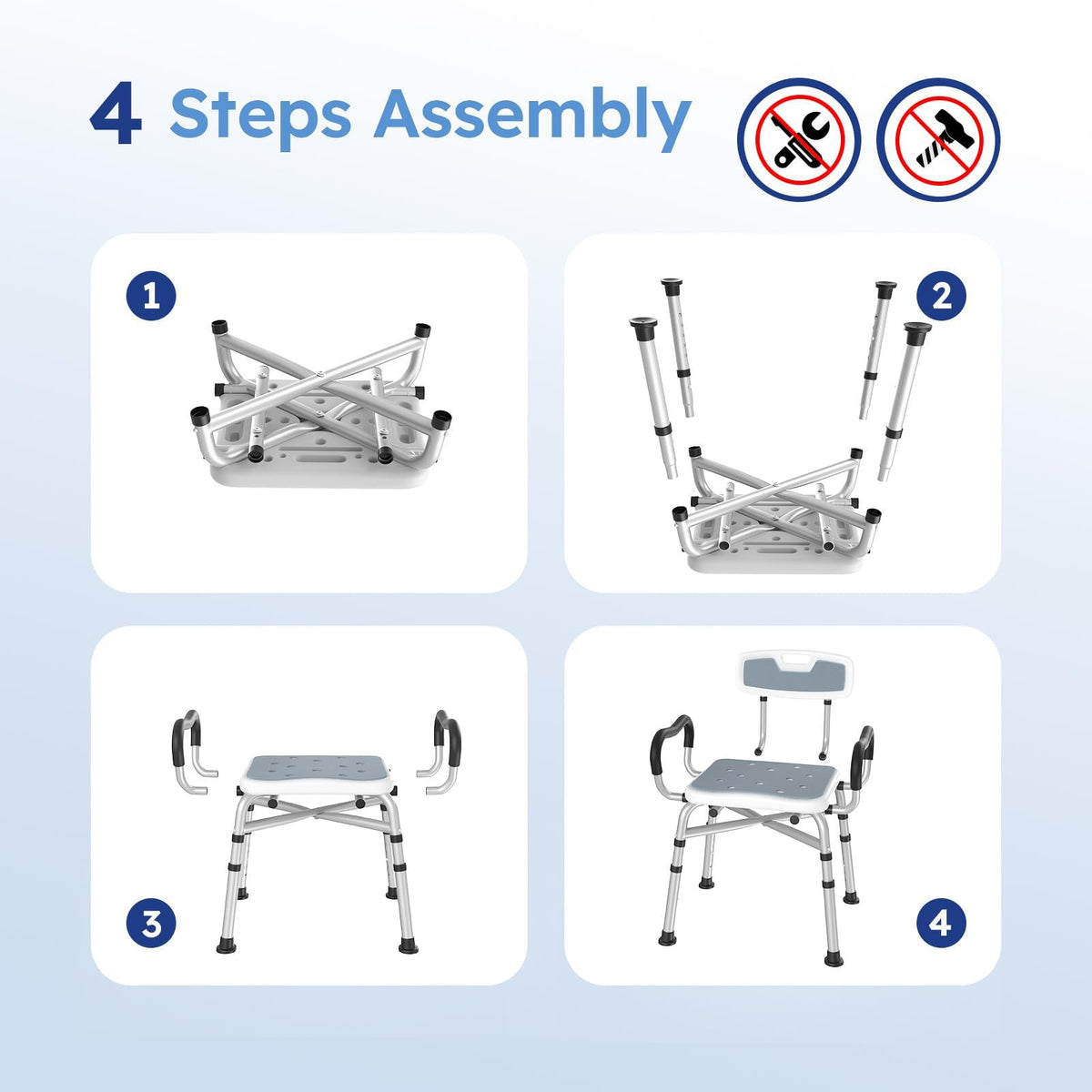Shower Chair with Arms and Back F463266