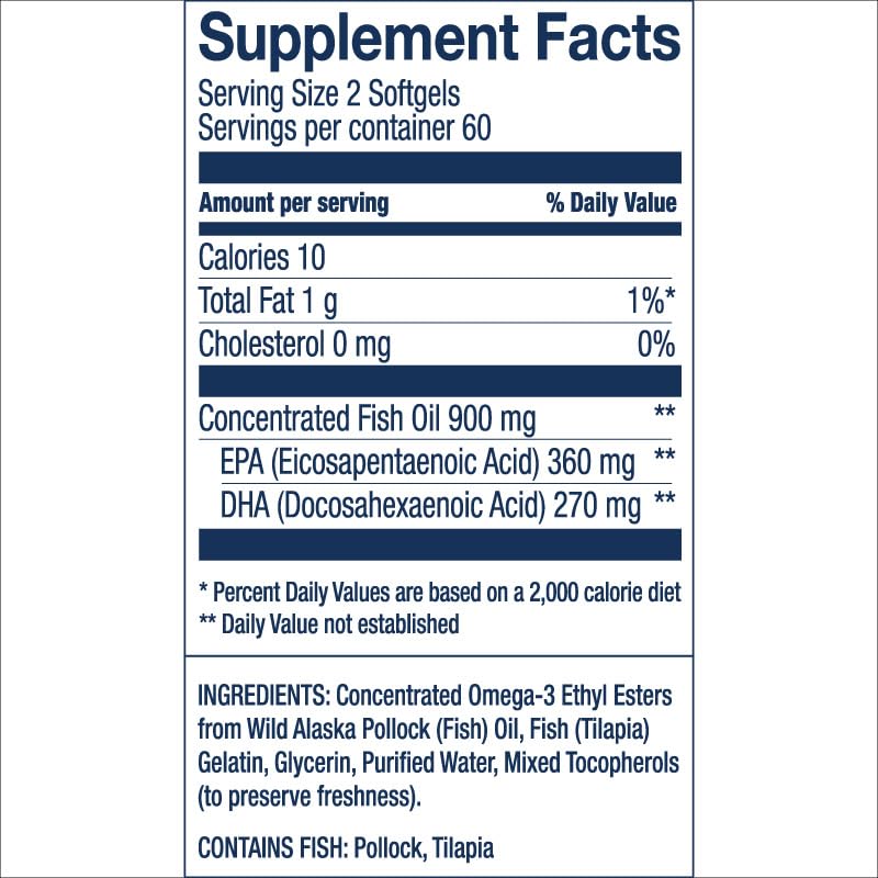 Wild Alaskan Easy Swallow Minis 120 Count M3928
