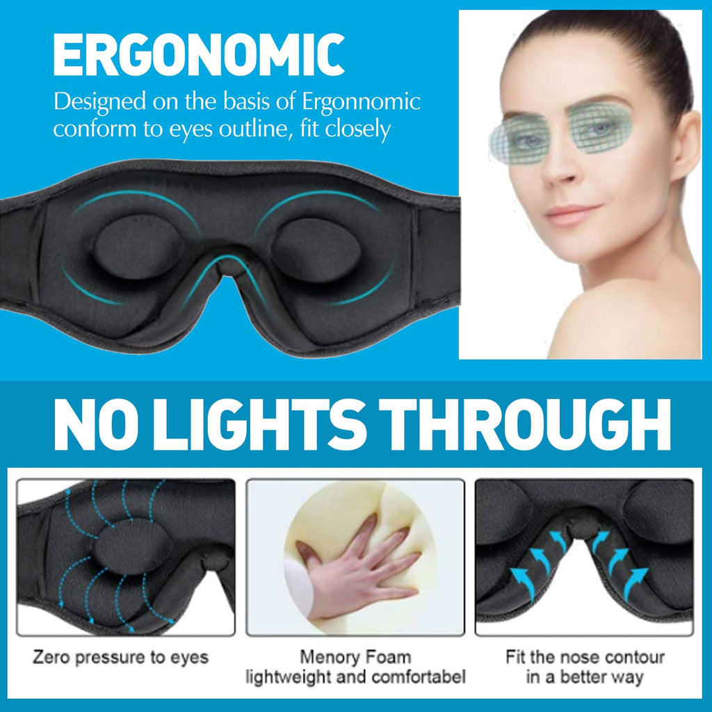 Bluetooth Sleep Mask with Headphones J38413