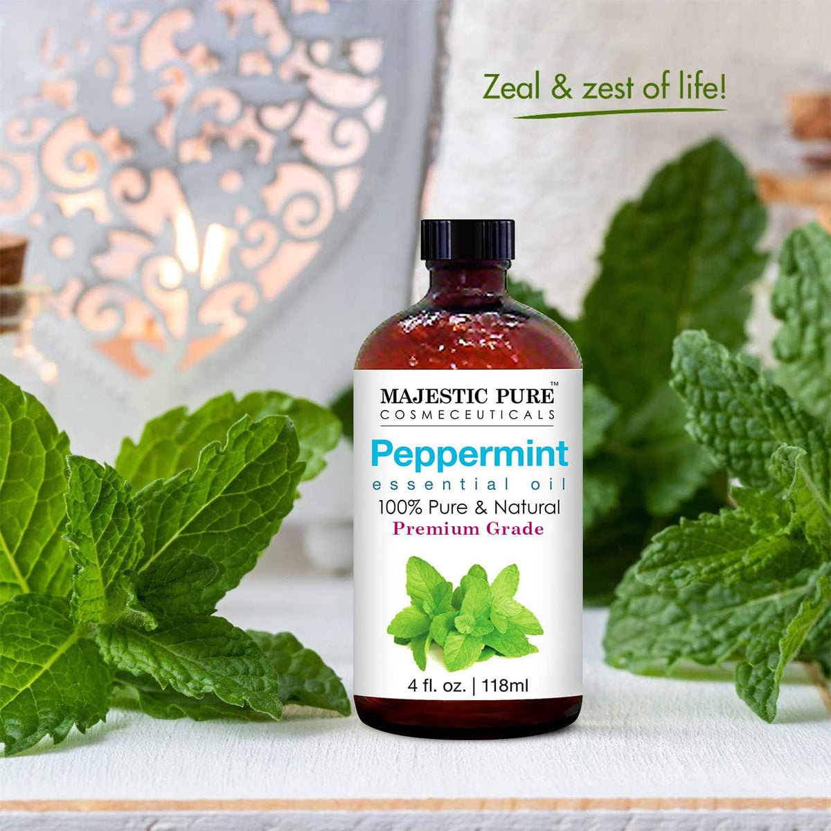 Peppermint and Eucalyptus Essential Oil 4 fl oz Pack of 2 P495