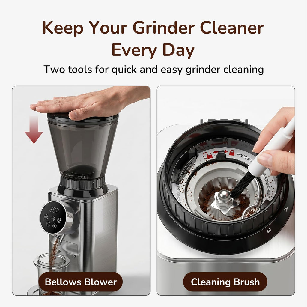 Electric Burr Coffee Grinder, 48 Grind Settings U461779