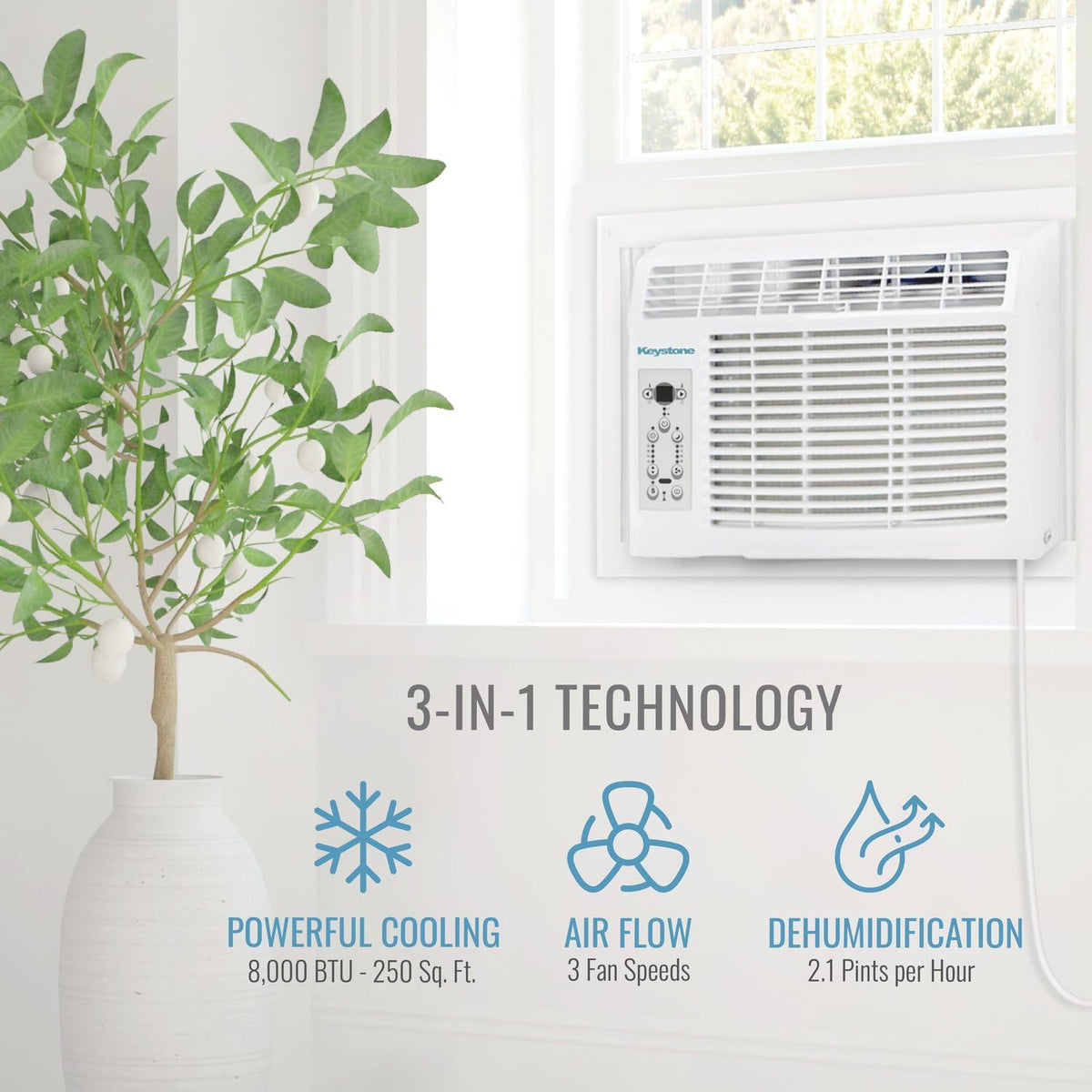 8,000 BTU Window Air Conditioner J3844