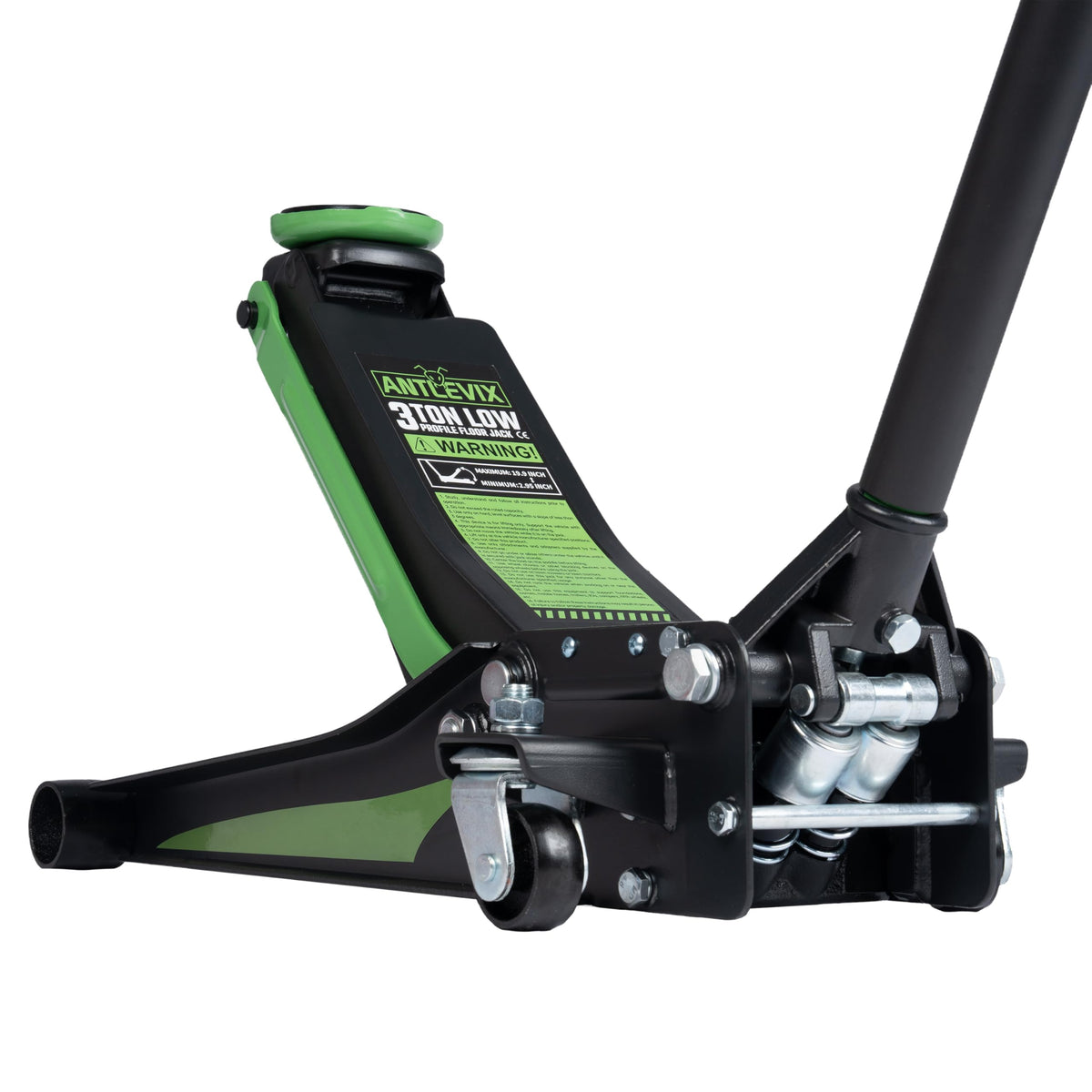 Heavy-Duty 3-Ton Low Profile Hydraulic Floor Jack Steel Dual Piston Pump V10254