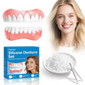 Moldable False Teeth Dentures Set with Dental Adhesive Beads S375