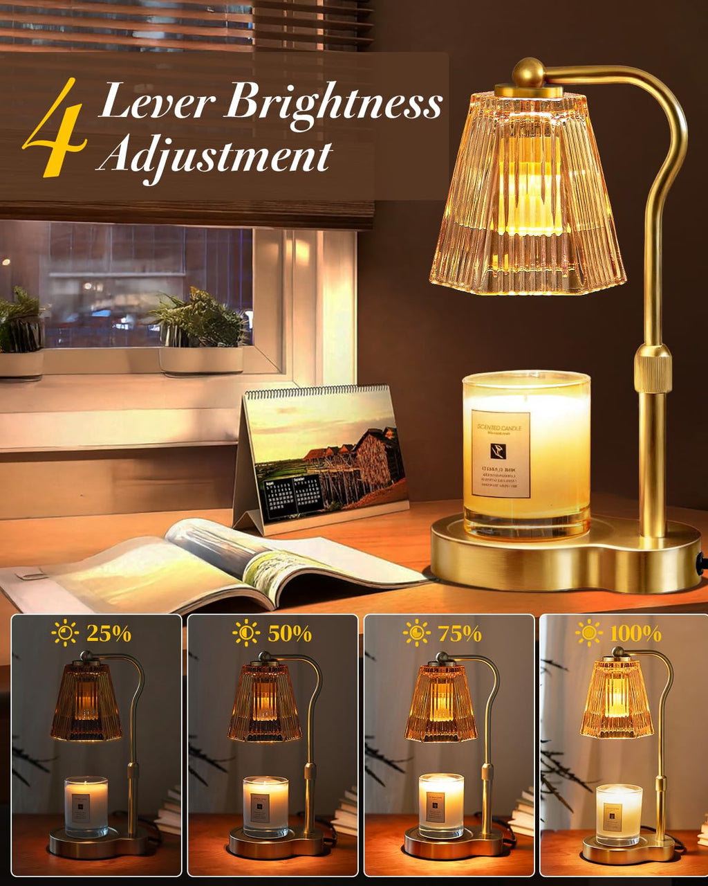 Candle Warmer Lamp with Timer & Dimmable Settings U2153