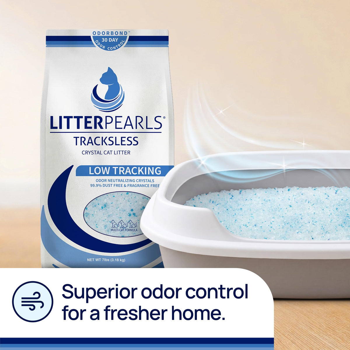 Low-Tracking 30-Day Odor Control Litter 20lbs W958
