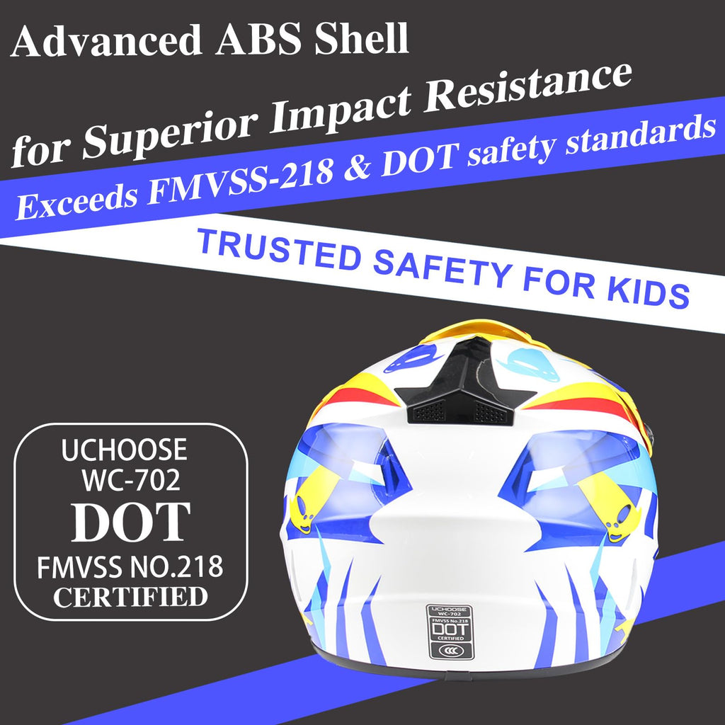DOT Approved Kids Motocross Helmet with Goggles J837