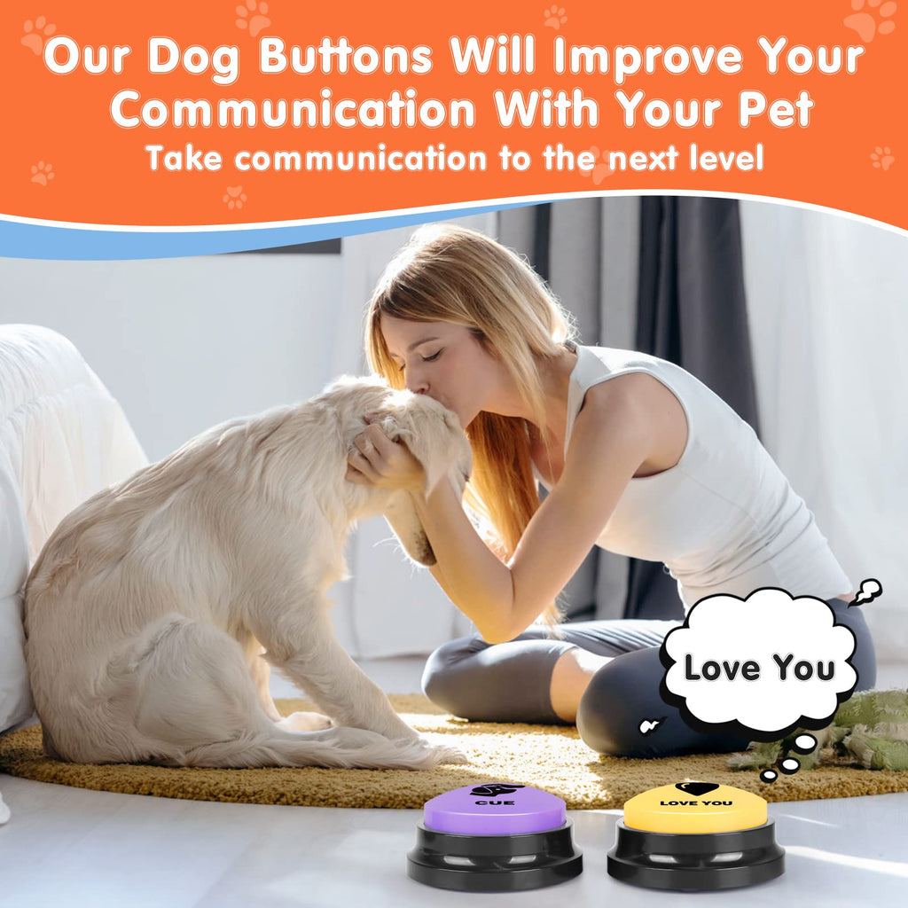 8 Recordable Sound Buttons Dog Training Toy N361