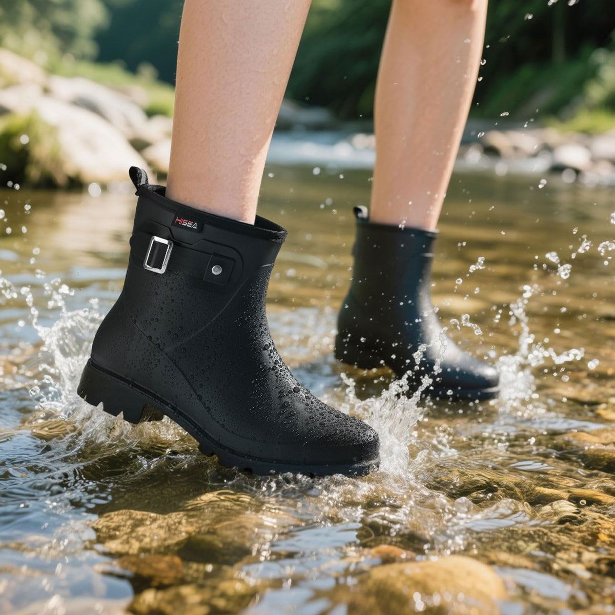 Waterproof Short Ankle Rubber Rain Boots Y316890