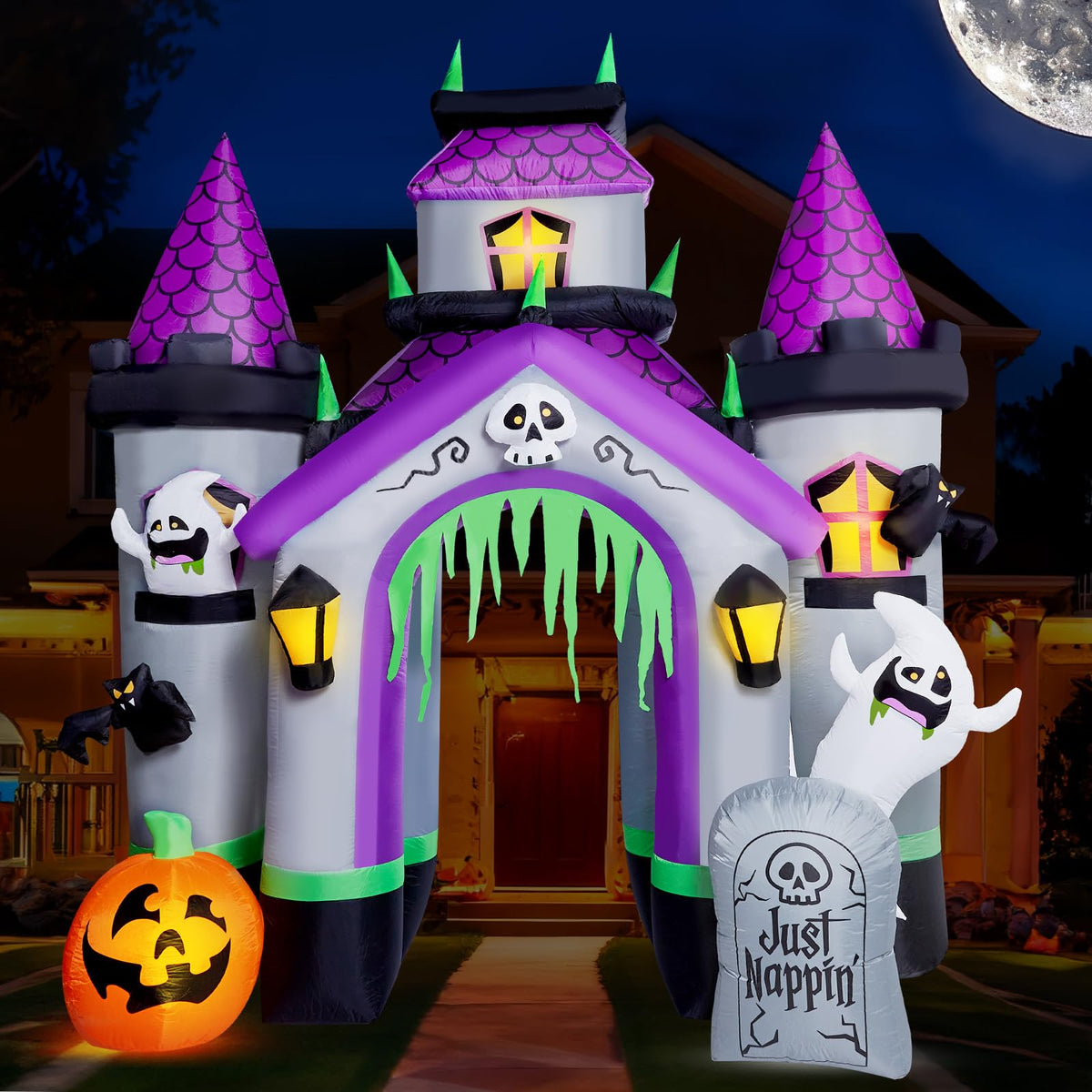 12 FT Halloween Inflatable Archway Outdoor Decoration D8442