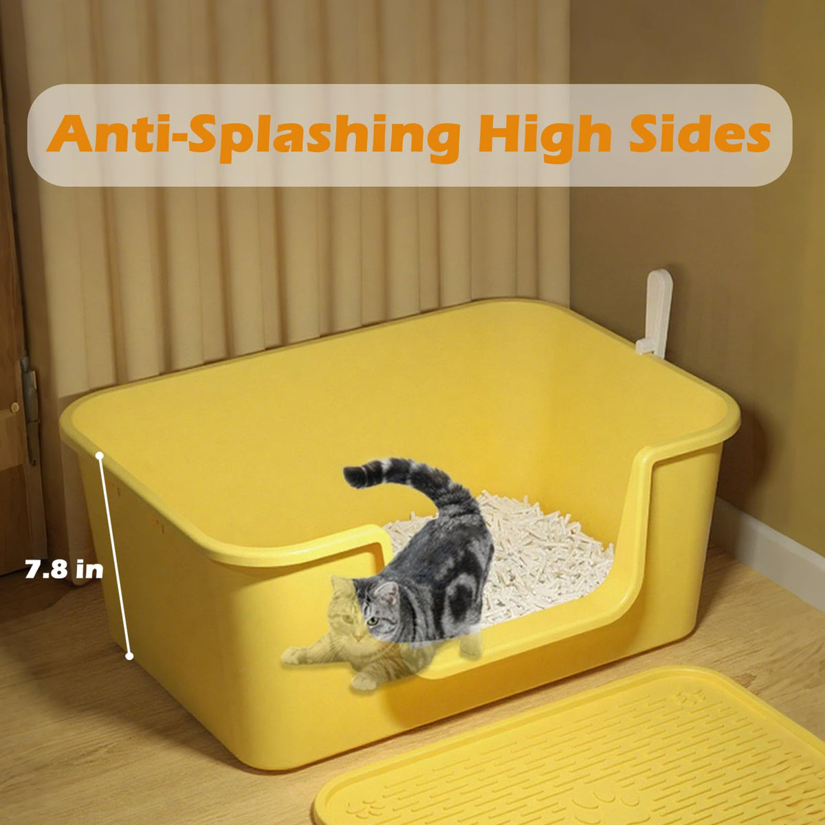 Low Entry High Sides Cat Litter Box K576