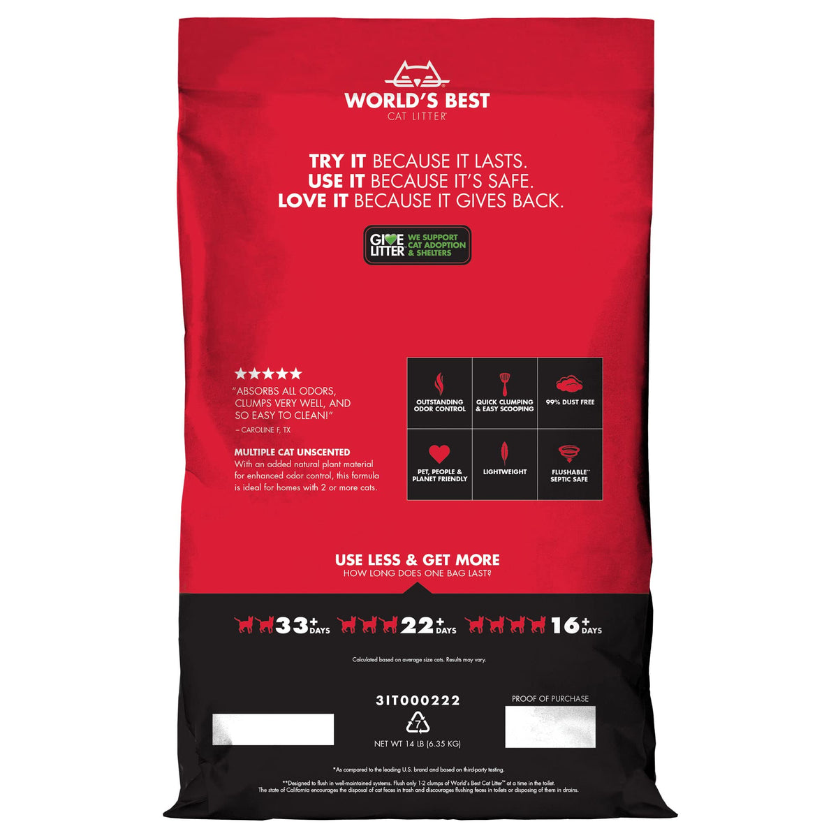 Clumping Cat Litter 14-Pound Bag H352