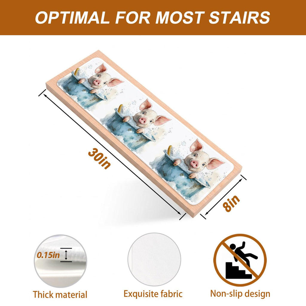 Non Slip Carpet Stair Treads 7 Pack 8"x30" Z754544