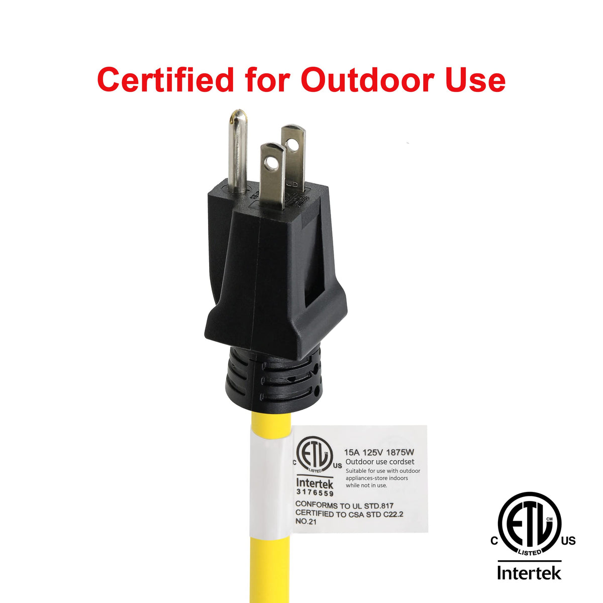 50 ft 12/3 SJTW Heavy Duty Outdoor Extension Cord X8639